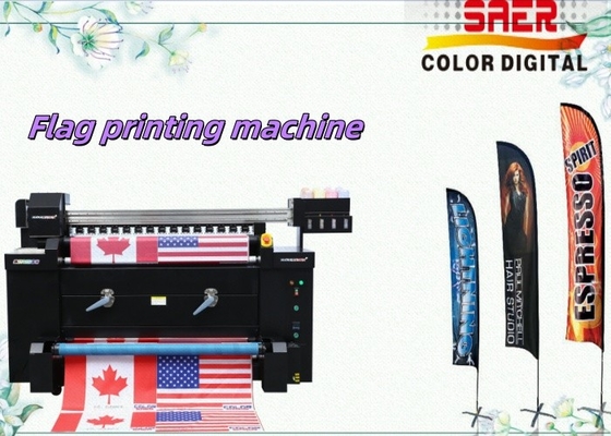 Digitale Textildruckmaschine Flaggenbanner Polyester Stoffdruckmaschine Tintenstrahlfarben Sublimationsdruckmaschine