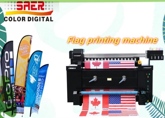 Digitale Textildruckmaschine Flaggenbanner Polyester Stoffdruckmaschine Tintenstrahlfarben Sublimationsdruckmaschine