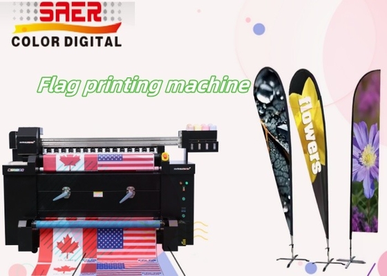 Digitale Druckmaschine für Textilien Nylonstoffdrucker Tintenstrahlfarbstoff Sublimationsdrucker Flaggenbanner Polyester