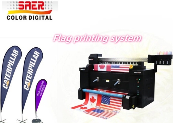 Digitale Druckmaschine für Textilien Nylonstoffdrucker Tintenstrahlfarbstoff Sublimationsdrucker Flaggenbanner Polyester