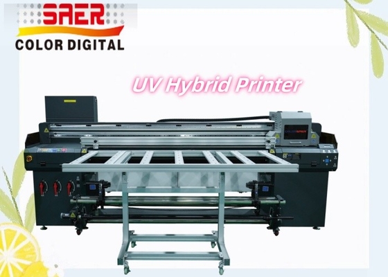 UV-Hybrid-Drucker Flatbed And Roll To Roll Druckmaschine mit hoher Auflösung