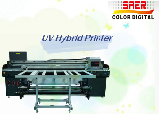 Fabrikverkauf Automatischer UV-Hybrid-Flachbettdrucker Flachbett und Roll-to-Roll