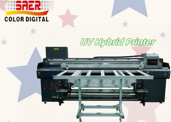 UV-Drucker Großformat 1,8 m Hybrid UV Roll To Roll und Flatbed All-in-One Drucker
