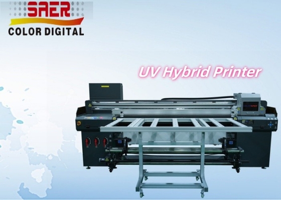 UV-Drucker Großformat 1,8 m Hybrid UV Roll To Roll und Flatbed All-in-One Drucker