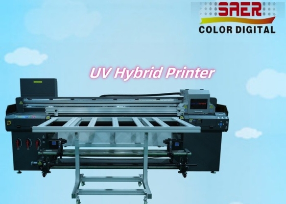 Hochpräzisions- und Hochgeschwindigkeitshybrider UV-Flachbettdrucker und Roll-to-Toll-Druckmaschine UV-Gürtel-Convey-Hybrid-Inkjetdrucker