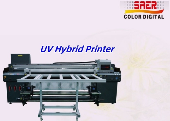 Großformat UV-Drucker Maschine Hersteller Led UV-Hybrid-Drucker Roll To Roll Flatbed-Drucker für starres und flexibles Material