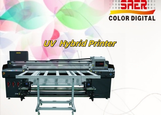 Digitale UV-Flachbettdruckmaschine Tapete Banner Poster Hybrid Led Inkjet UV Roll to Roll & Flatbed