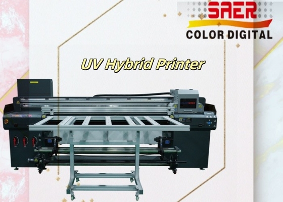SAER Banner Papier UV Hybrid Roll To Roll und Flatbed Druckermaschine