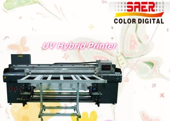 1.8m Hybrid Roll To Roll und Flatbed UV-Drucker Fabrik direkt großer UV-Hybrid-Drucker