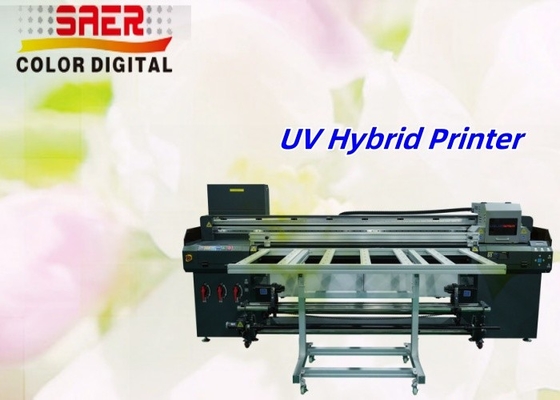 1.8m Hybrid Roll To Roll und Flatbed UV-Drucker Fabrik direkt großer UV-Hybrid-Drucker