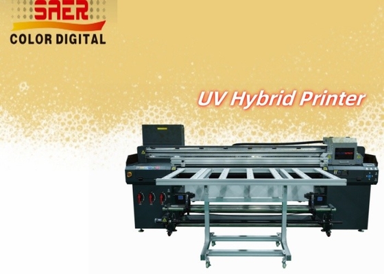SAER 1,8 m Hybrid UV-Drucker für verschiedene Materialien KT-Blatt / PVC / weiche Folie / Leder