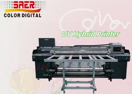 Roll to Roll & Flatbed Digital UV Hybrid-Drucker 1,8 m UV-Flatbed-Drucker