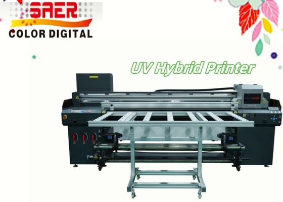Industrieller 1,8 m UV-Hybrid-Roll-to-Roll-Flachbett-Drucker mit hoher Auflösung