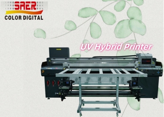 Industrieller 1,8 m UV-Hybrid-Roll-to-Roll-Flachbett-Drucker mit hoher Auflösung