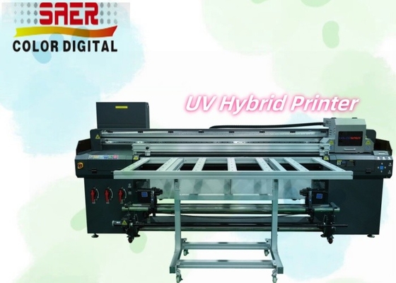 Multifunktionaler UV-Hybrid-Drucker mit Roll-to-Roll- und Flachbett