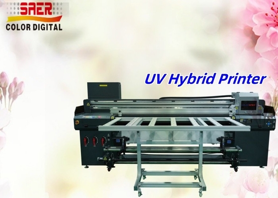 Acrylfarbe CMYK 1,8m Roll-to-Roll und flacher UV-Hybrid-Drucker