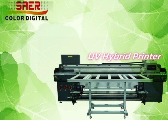 Flatbed und Roll to Roll UV-Drucker auf Leder Tapete Leinwand Film Borad mit hoher Auflösung
