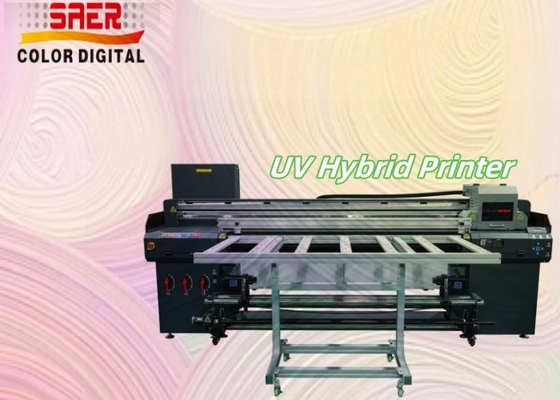 SAER Werbeplakat Dekorationsmaterialien Roll-to-Roll und Flatbed Druck UV-Hybrid-Drucker