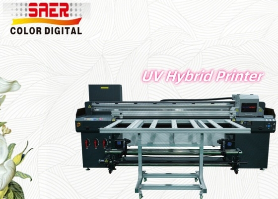 SAER Flatbed And Roll to Roll Hybrid UV Sticker Glasdruckmaschine