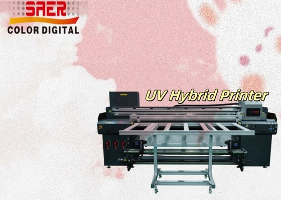 SAER Hot Sale UV-Druckmaschine Flatbed Hybrid UV Roll to Roll und Flatbed Drucker