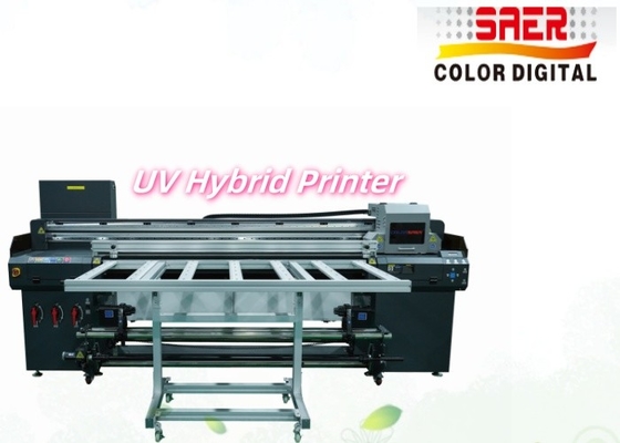 1.8m UV-Hybrid-Drucker Großformat Flatbed und Roll-to-Roll UV-Drucker Shanghai Fabrik