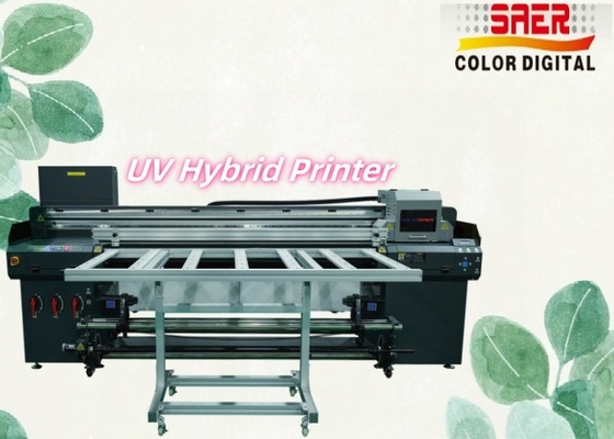 1.8M UV-Hybrid-Drucker für Glas / Tapeten / Keramik UV-Druckmaschine