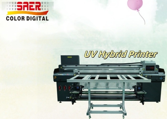 1.8M UV-Hybrid-Drucker für Glas / Tapeten / Keramik UV-Druckmaschine