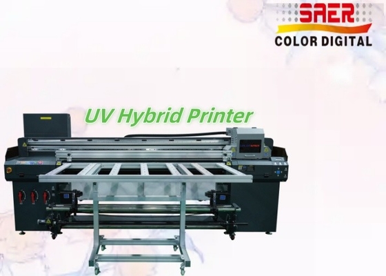 Hochwertige 1,8 m Hybrid UV-Drucker Flatbed und Roll-to-Roll UV-Druckmaschine für Werbung