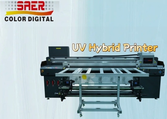 Flatbed And Roll To Roll UV Hybrid All in One Drucker Mehrfarbig UV Druckmaschine