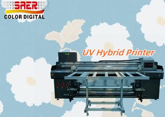 Flatbed And Roll To Roll All-in-One Inkjet-Drucker UV-Hybriddruckmaschine