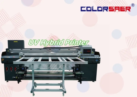 1.8m Großformat UV-Druckmaschine Flachbett und Roll-to-Roll-Alles-in-Ein-Hybrid-UV-Plotter