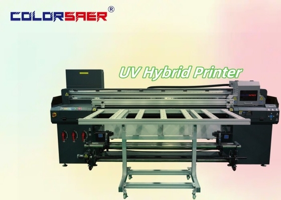 SAER UV Hybrid Digital Printing Plotter Flatbed und Roll to Roll UV Hybrid Inkjet Drucker Herstellung