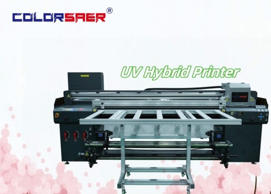 SAER UV Hybrid Digital Printing Plotter Flatbed und Roll to Roll UV Hybrid Inkjet Drucker Herstellung