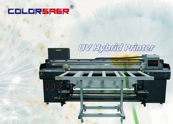 Fabrik-Direktlieferung 1,8 m UV-Hybrid-Inkjet-Drucker Roll-to-Roll und Flatbed für Werkzeugmaschinen