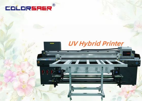 6 Fuß digitale UV-Druckmaschine mit hochauflösendem Flachbett und Roll-to-Roll UV-Hybrid-Plotter