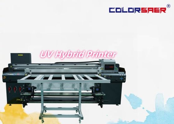 6 Fuß digitale UV-Druckmaschine mit hochauflösendem Flachbett und Roll-to-Roll UV-Hybrid-Plotter