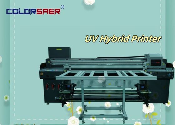 Flatbed und Roll zu rollen alles in einem UV-Hybrid-Drucker 6 Fuß UV-Plotter