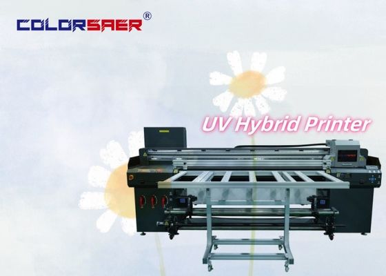1.8m 6ft Breite Roll To Roll und Flatbed UV Hybrid-Drucker Mehrfarbiger Farbe