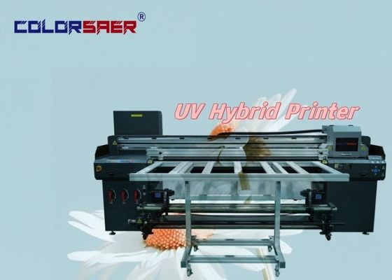 China Fabrik UV-Druckmaschine von guter Qualität Flatbed And Roll To Roll UV-Hybrid-Drucker