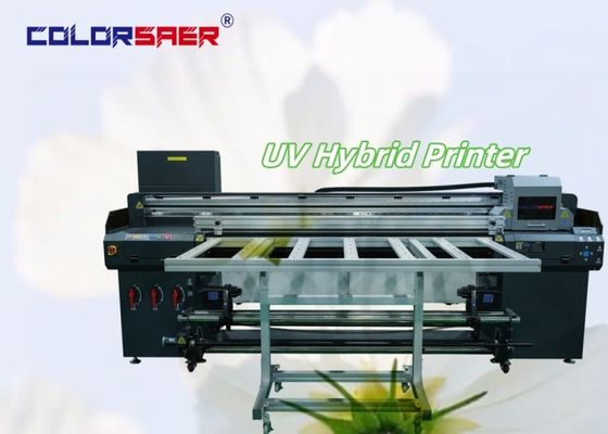 Farbdigitale schnelle UV-Drucker Flatbed & Roll To Roll UV-Hybriddruckmaschine