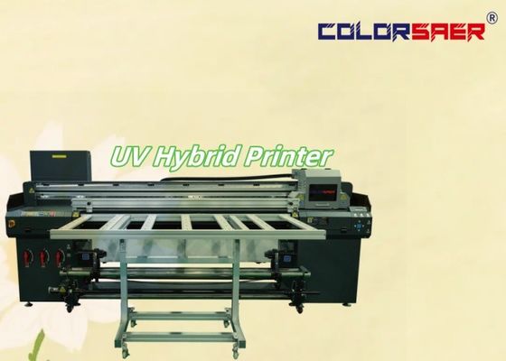 Roll-to-Roll- und Flachbett-Selbstklebende Aufkleberdruckmaschine Übertragung PET-Film Hybrid UV-Drucker
