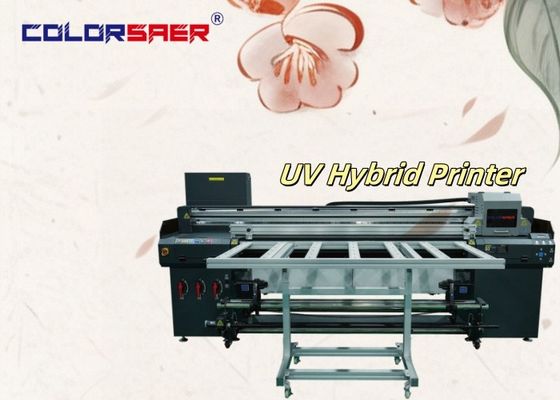 Hochgeschwindigkeits-Druckmaschine mit Flachbett und Roll-to-Roll-Digitalen UV-Druck
