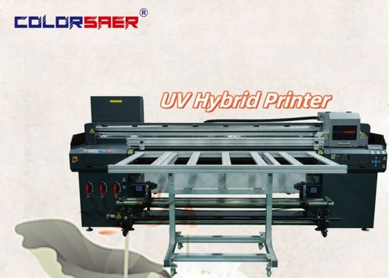 Shanghai Hersteller Digital Hybrid UV Plotter Großformat-Drucker 6 Fuß Roll To Roll mit Flatbed UV Hybrid Drucker