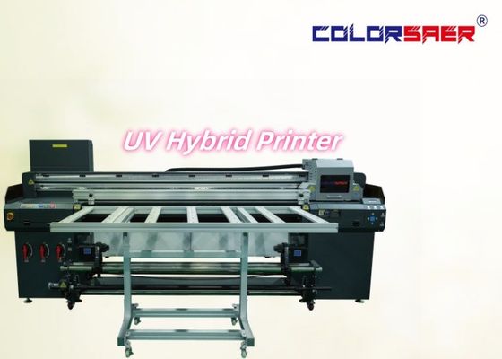 Digitale Hochwertige Flatbed und Roll zu Roll UV Hybrid Drucker Zeichen Druckmaschine