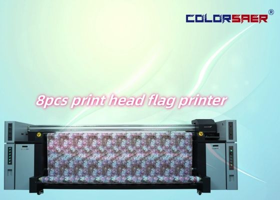 Automatischer CMYK Sublimation Inkjet Plotter Großflagge Roll Roll Digitale Druckermaschine 720 dpi