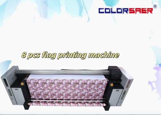 Automatischer CMYK Sublimation Inkjet Plotter Großflagge Roll Roll Digitale Druckermaschine 720 dpi