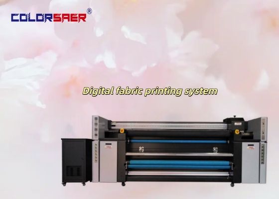 Großformatige digitale 2 m Sublimationsdruckermaschine mit I3200 Druckkopf auf Polyester- und Baumwollgewebe
