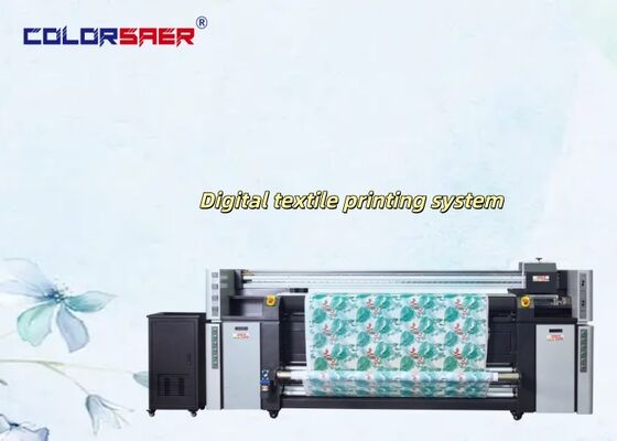 Wettbewerbsfähiger Preis 2m oder 3,2m kann großformatigen Rollen auf Rollen Textildruckmaschine 4 oder 8 Köpfe anpassen