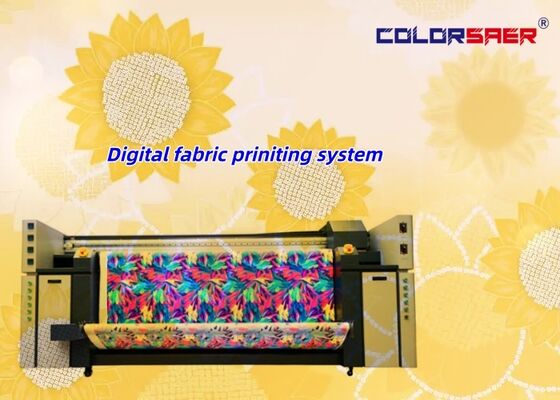 Wettbewerbsfähiger Preis 2m oder 3,2m kann großformatigen Rollen auf Rollen Textildruckmaschine 4 oder 8 Köpfe anpassen