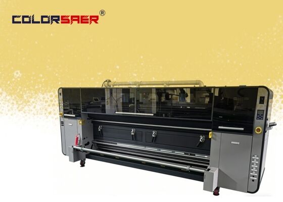SAER KJ4B-QL Druckkopf Sublimationsdrucker mit Rollen-zu-Rollen-Druck und 3200 mm Breite für Textil- und Flaggen-Druck